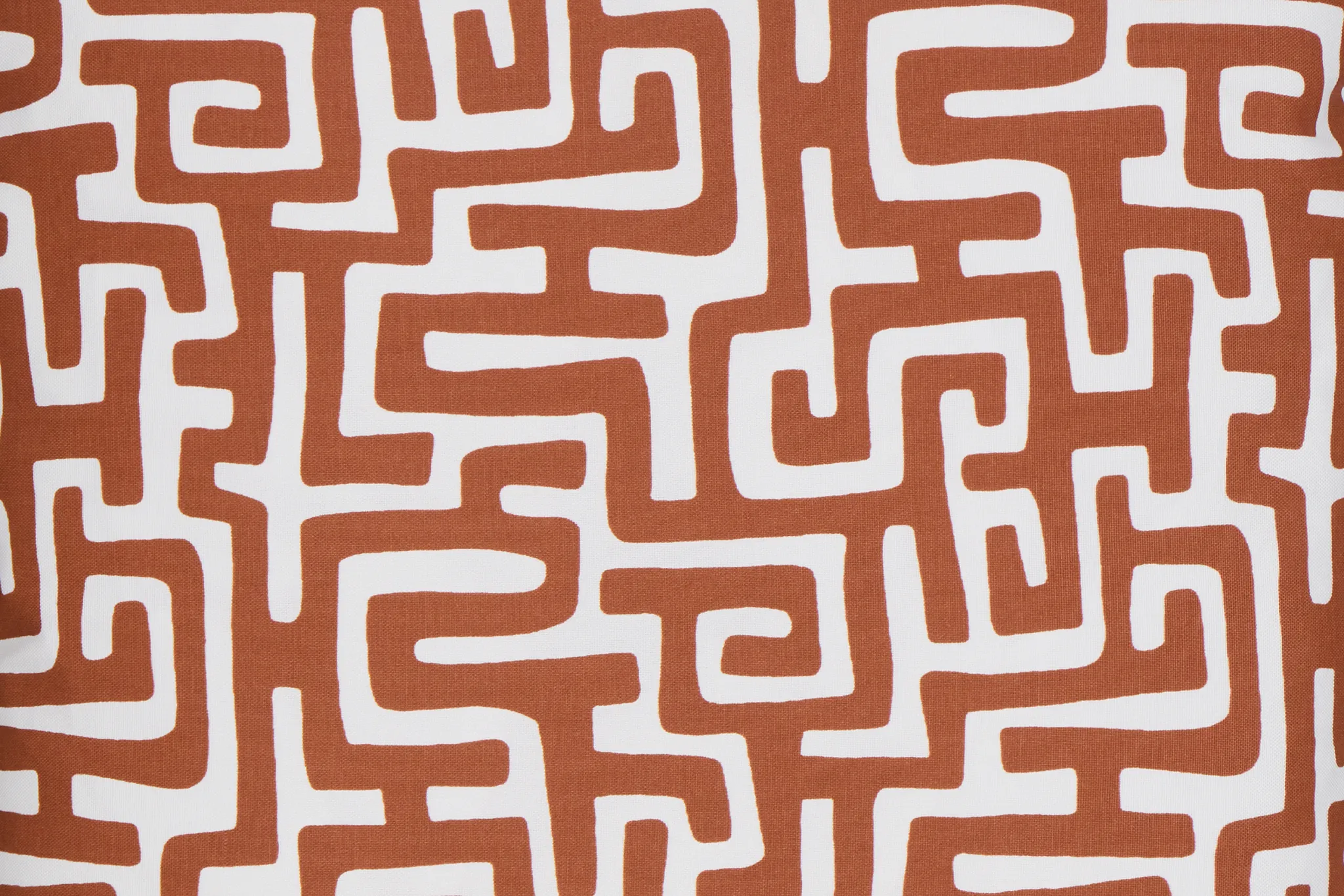 Enid Dark Orange Fabric Accent Pouf