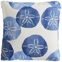 Sand Dollar Blue 18" Accent Pillow