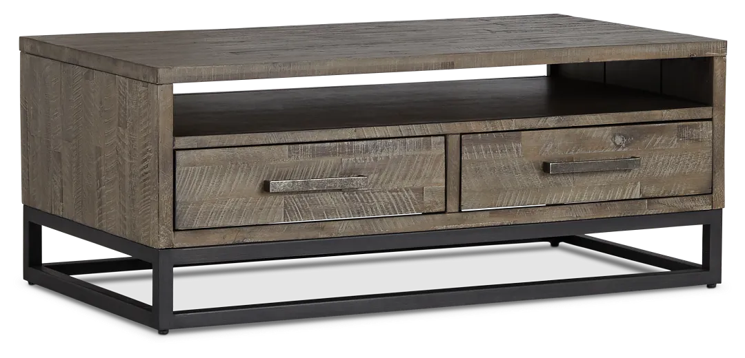 Hayes Light Gray Rectangular Coffee Table