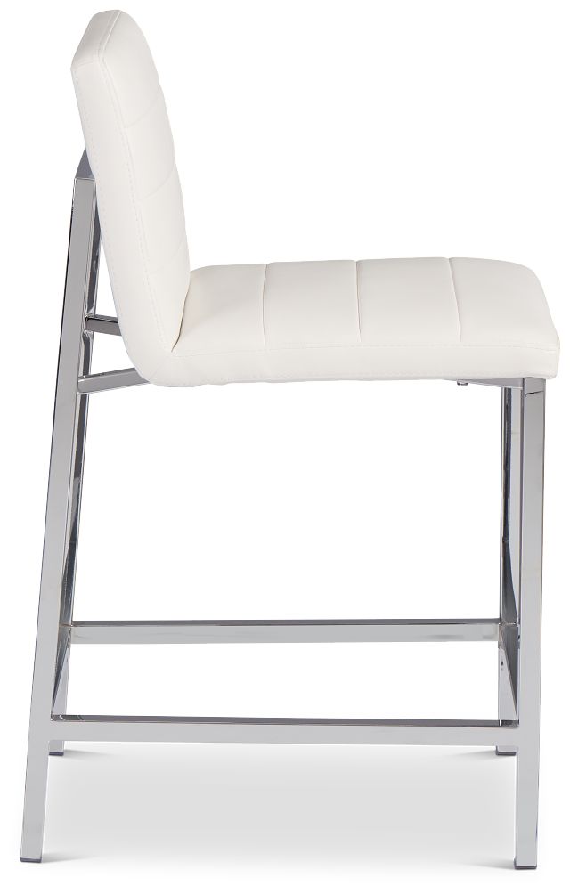 Amalfi White Uph 24" Barstool