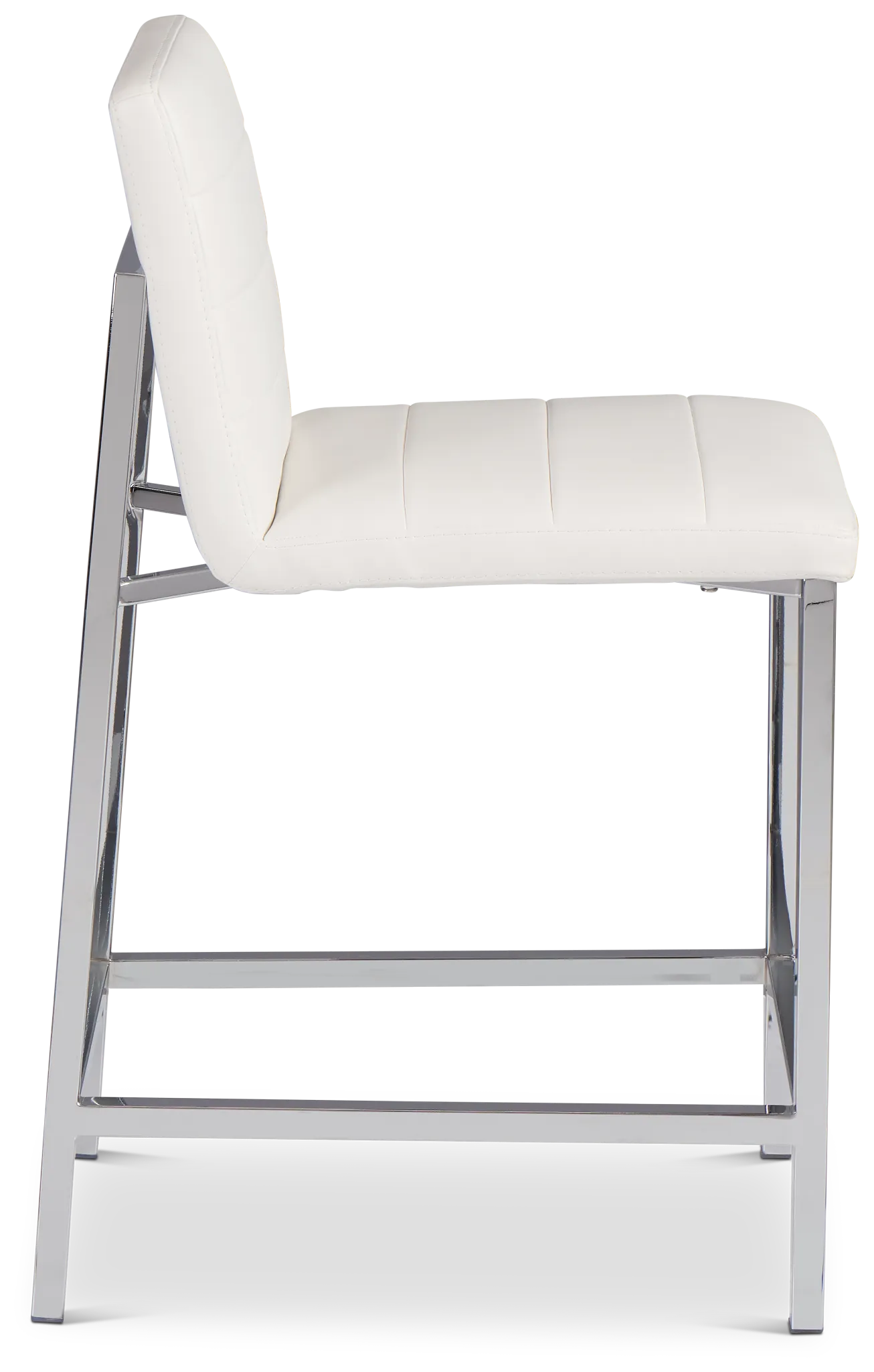 Amalfi White 24" Upholstered Barstool