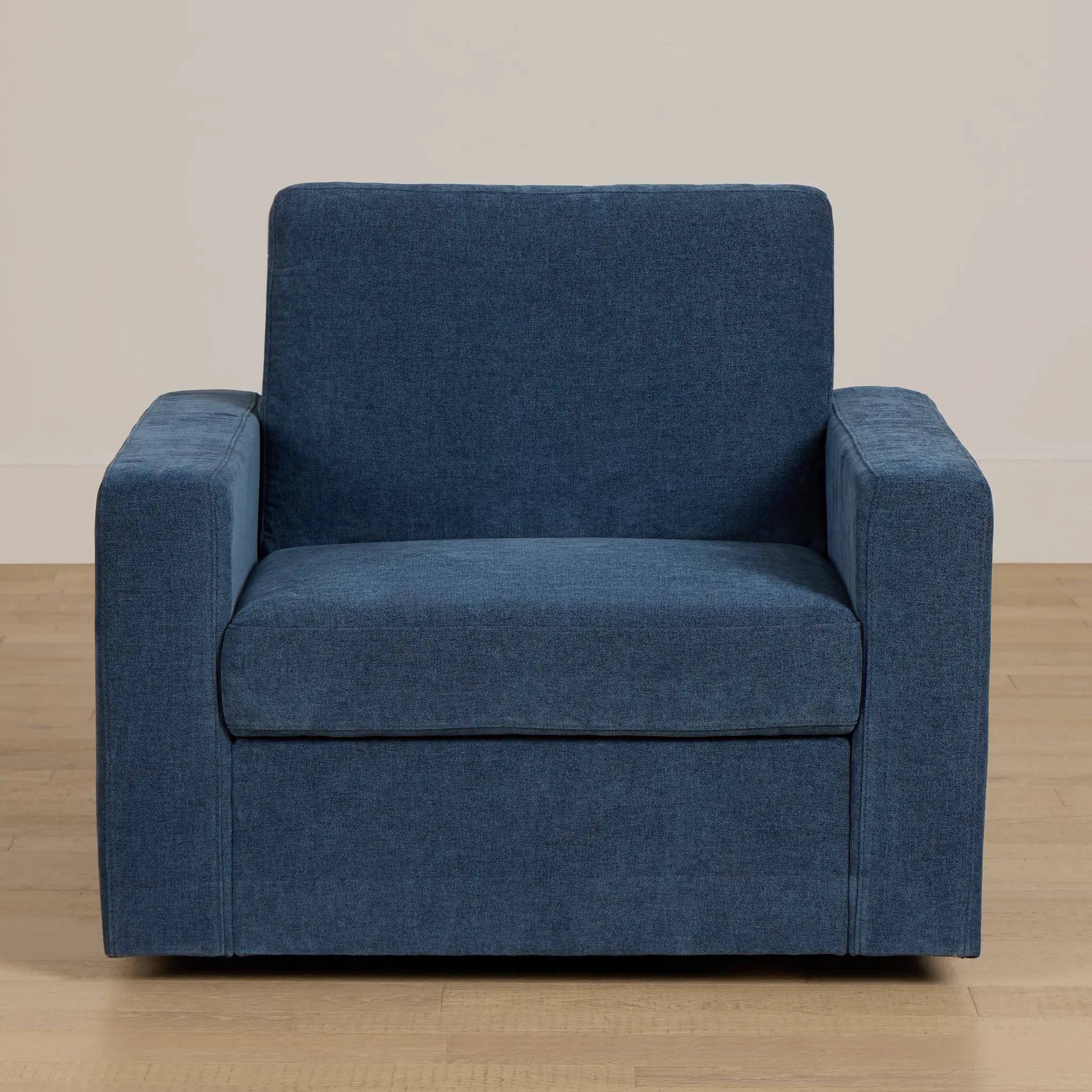 Addie Blue Fabric Swivel Chair Addie Blue Fabric Swivel Chair