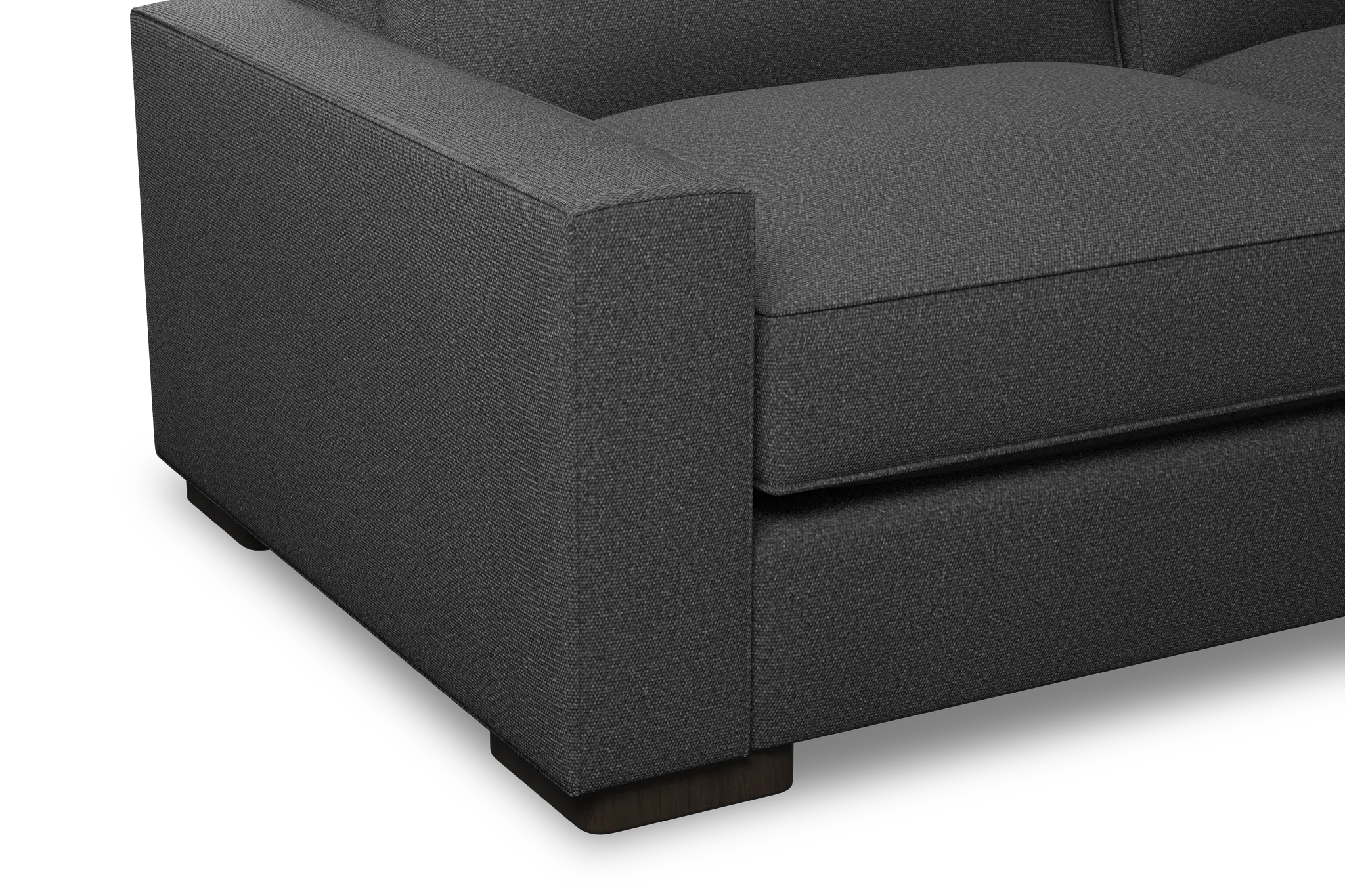 Edgewater Delray Dark Gray 84" Sofa W/ 2 Cushions Edgewater Delray Dark Gray 84" Sofa W/ 2 Cushions