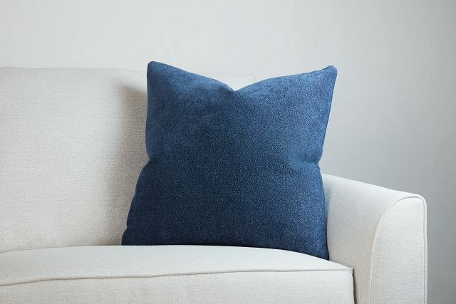 Eden Dark Blue 22" Accent Pillow