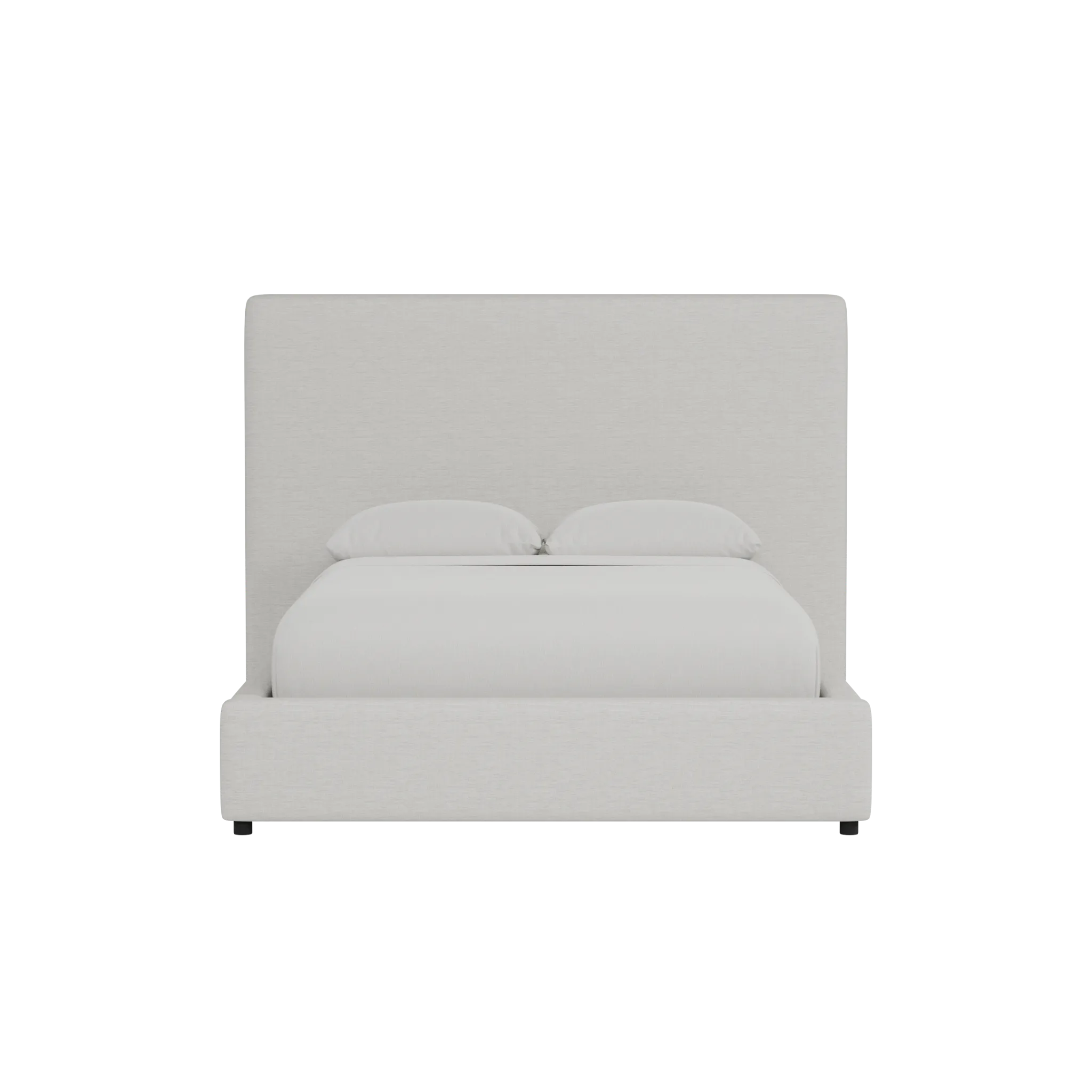 Grayton Maguire Ivory 54" Upholstered Platform Bed