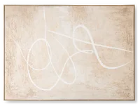 Derry Beige Large Framed Wall Art