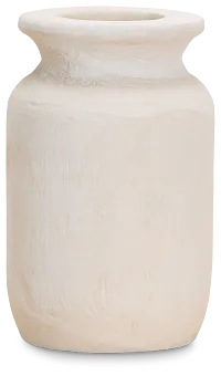 Elza White 6" Vase