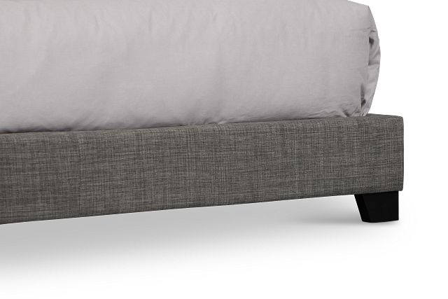 Flagler Gray Uph Panel Bed