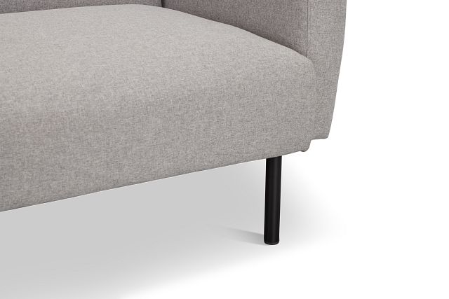 Denali Light Gray Fabric Sofa Futon