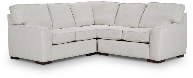 Austin White Fabric Small Two-arm Sectional (0)