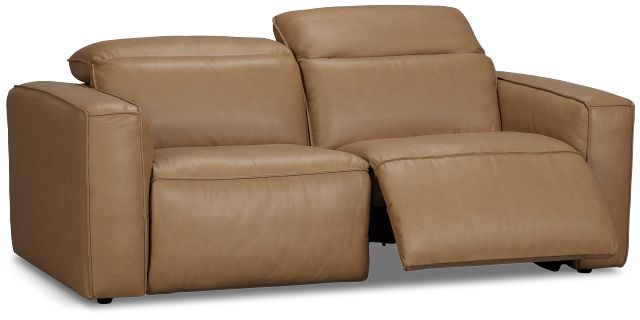 Ryland Brown Lthr/vinyl Power Reclining Sofa