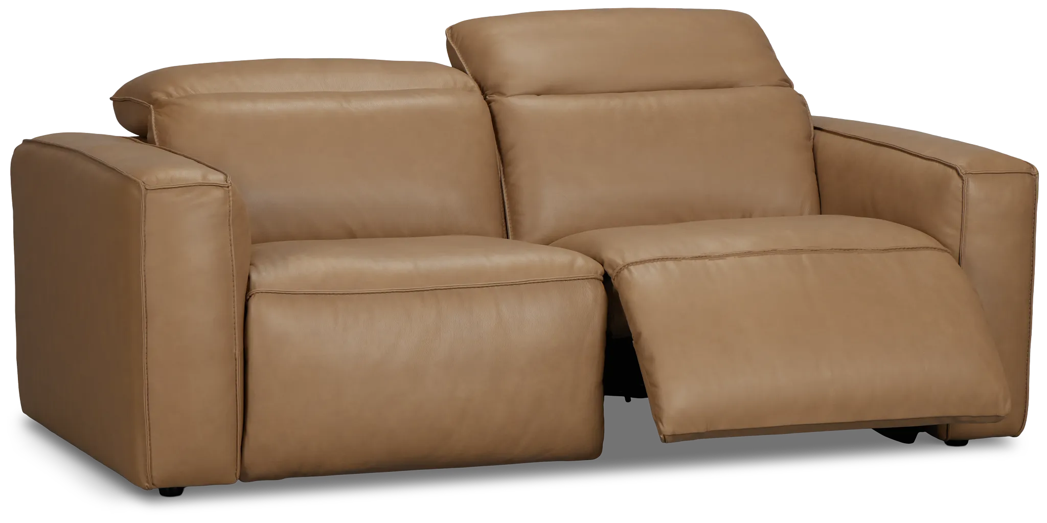 Ryland Brown Lthr/vinyl Power Reclining Sofa
