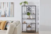 Mila2 Silver Bookcase