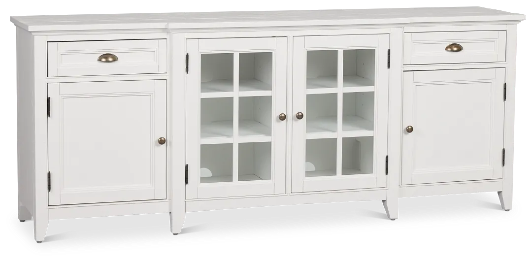 Heron Cove White 80" Tv Stand