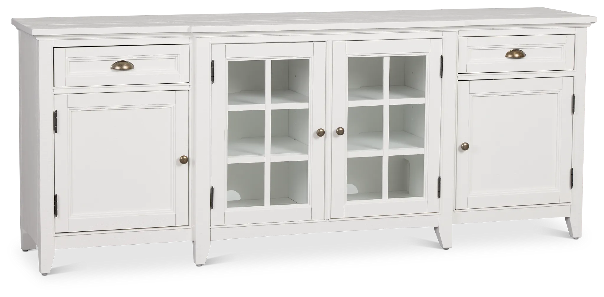 Heron Cove White 80" Tv Stand