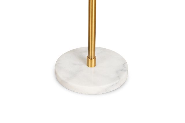 Alma Gold Marble Floor Lamp