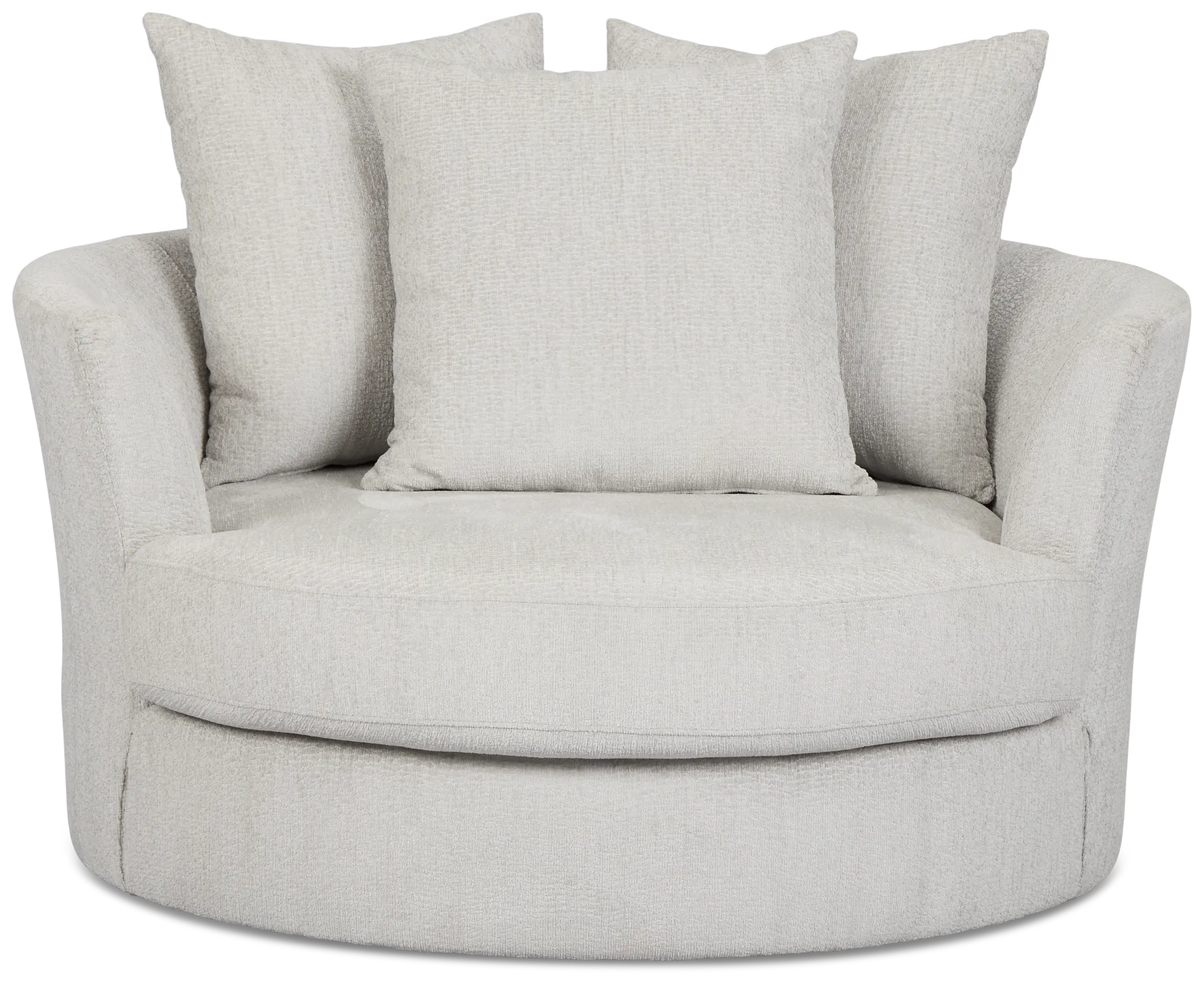 Everly Gray Fabric Swivel Chair