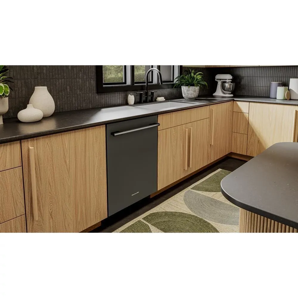 Kitchenaid 424 Series Black Built In Dishwasher