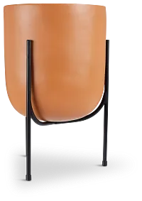 Frieda Light Orange Large Planter