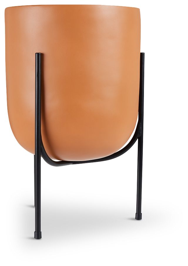 Frieda Light Orange Large Planter