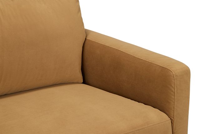 Nala Light Brown Velvet Left Chaise Sectional
