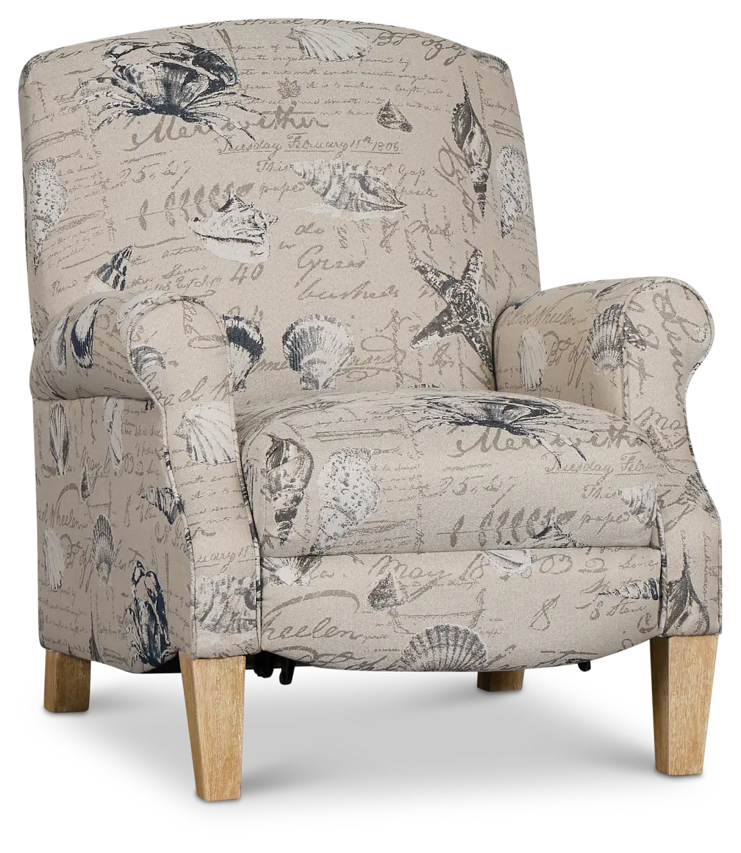 Shelly Light Beige Fabric Push Back Recliner Shelly Light Beige Fabric Push Back Recliner