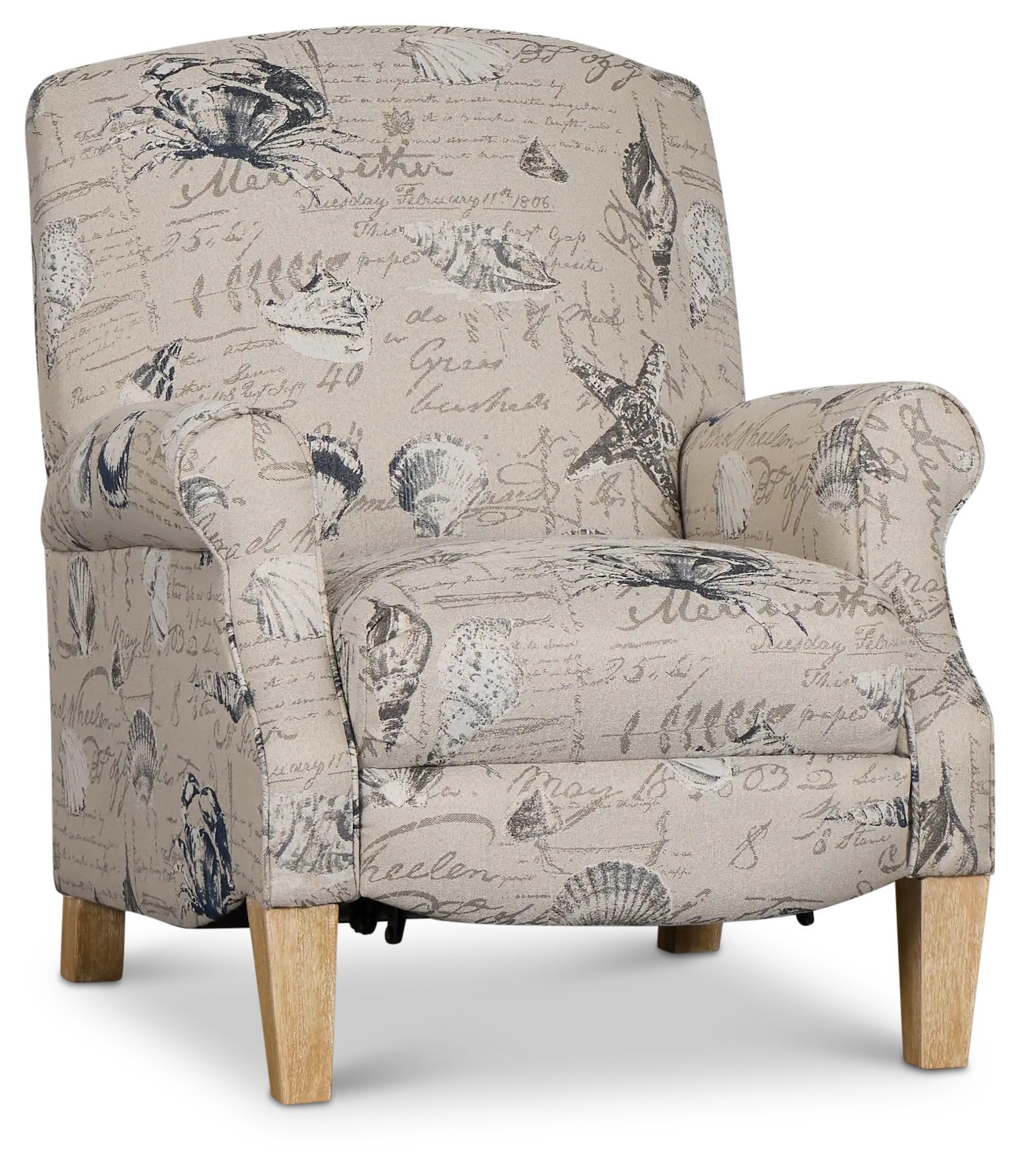 Shelly Light Beige Fabric Push Back Recliner Shelly Light Beige Fabric Push Back Recliner