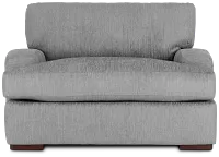 Alpha Light Gray Fabric Chair