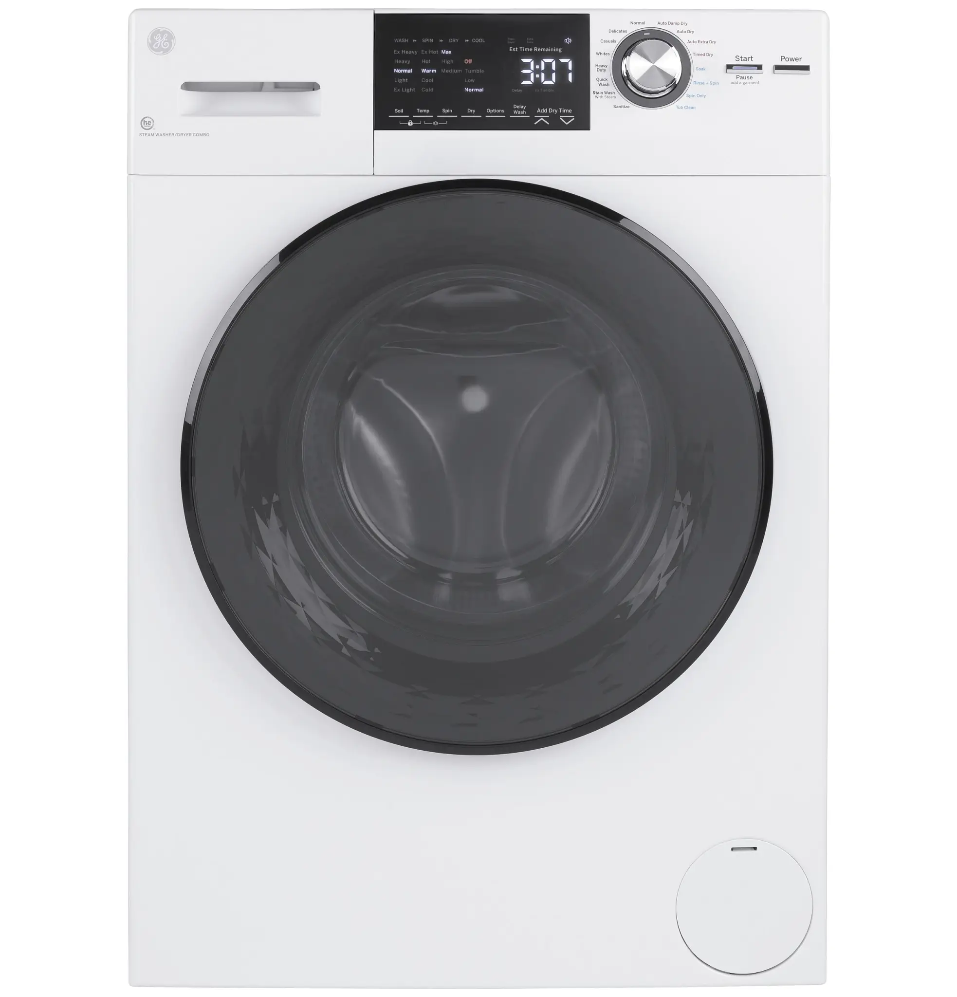 Ge 14 Series White Electric Washer/dryer Combo Ge 14 Series White Electric Washer/dryer Combo