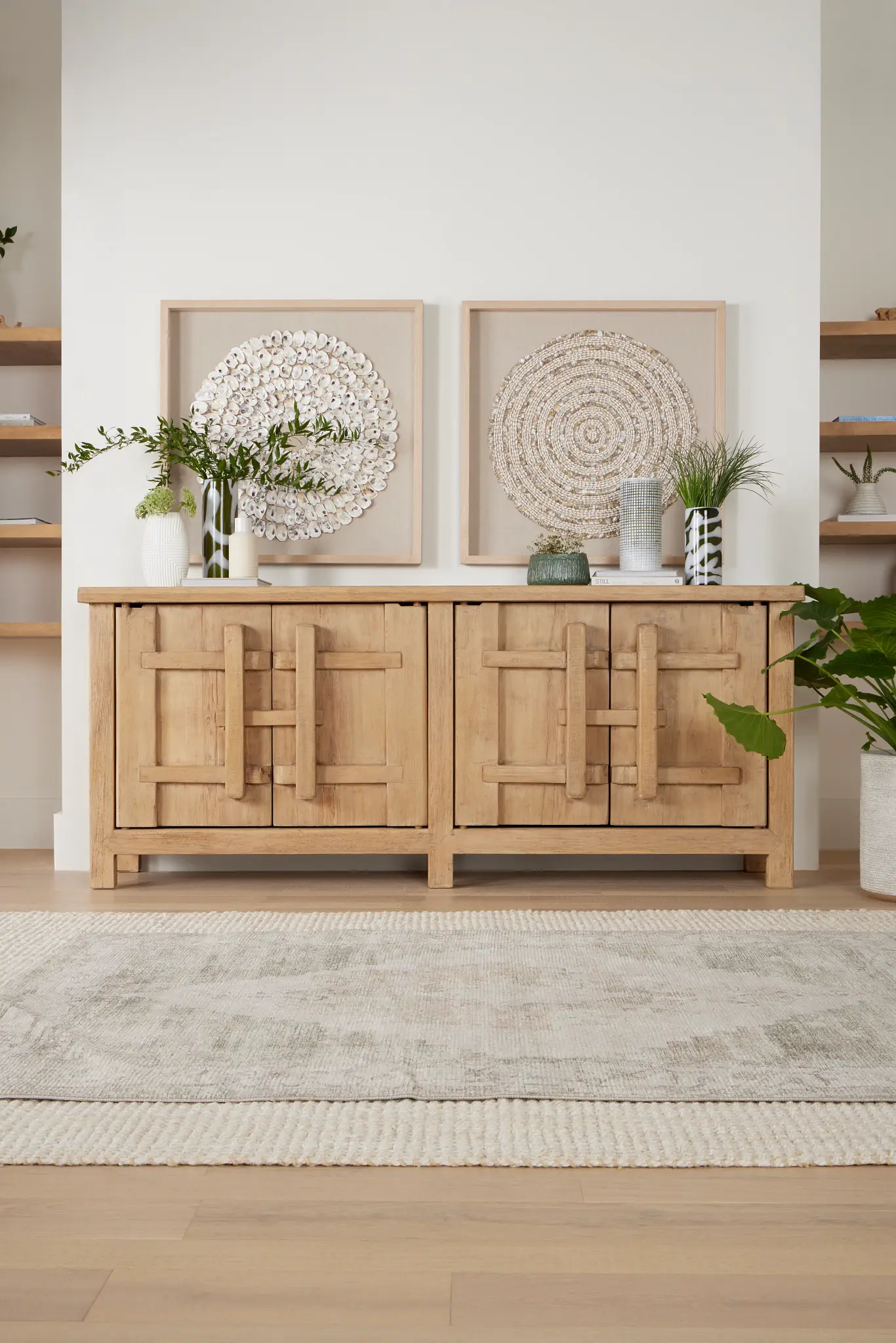 Theo Light Tone Four-door Cabinet Theo Light Tone Four-door Cabinet