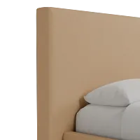 Grayton Merino Taupe 54" Upholstered Platform Bed