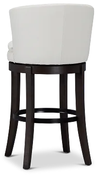 Vance White Micro 30" Swivel Barstool