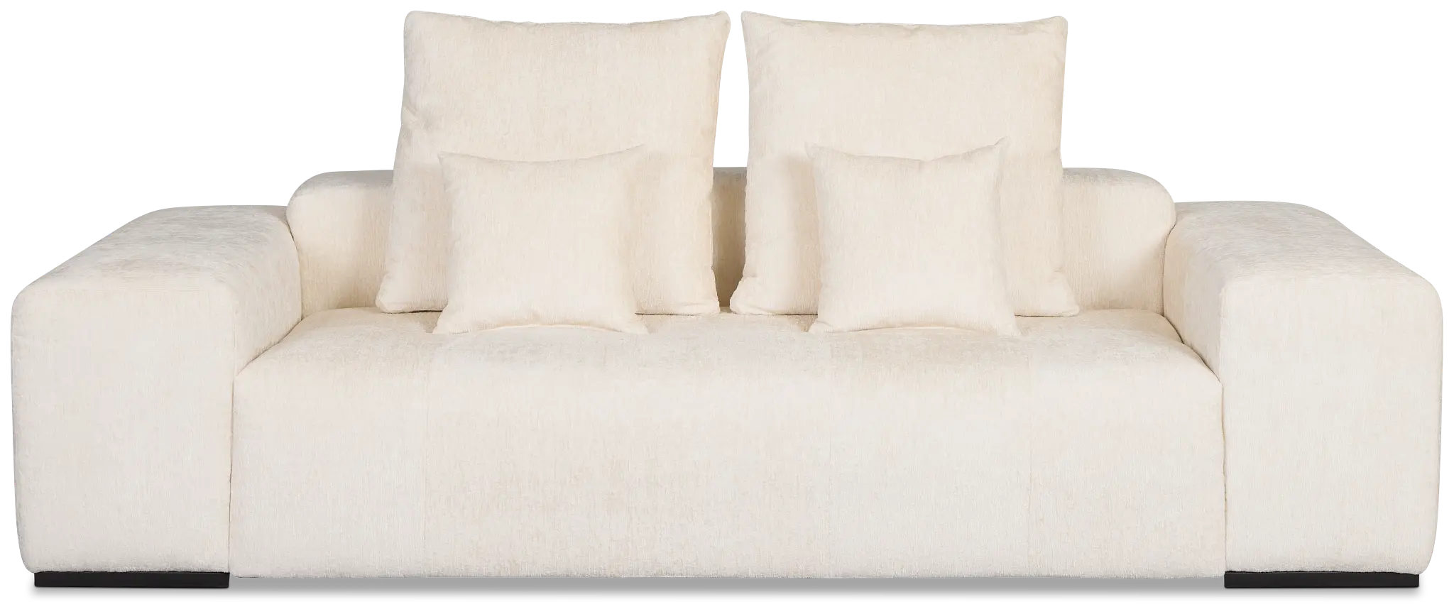 Skylar White Fabric Sofa Skylar White Fabric Sofa