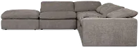 Drift Dark Gray Fabric Large Dual Power Left Bumper Sectional