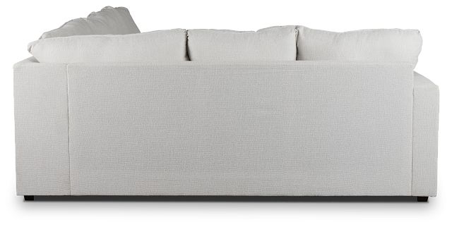 Avalon White Fabric Right Chaise Sectional