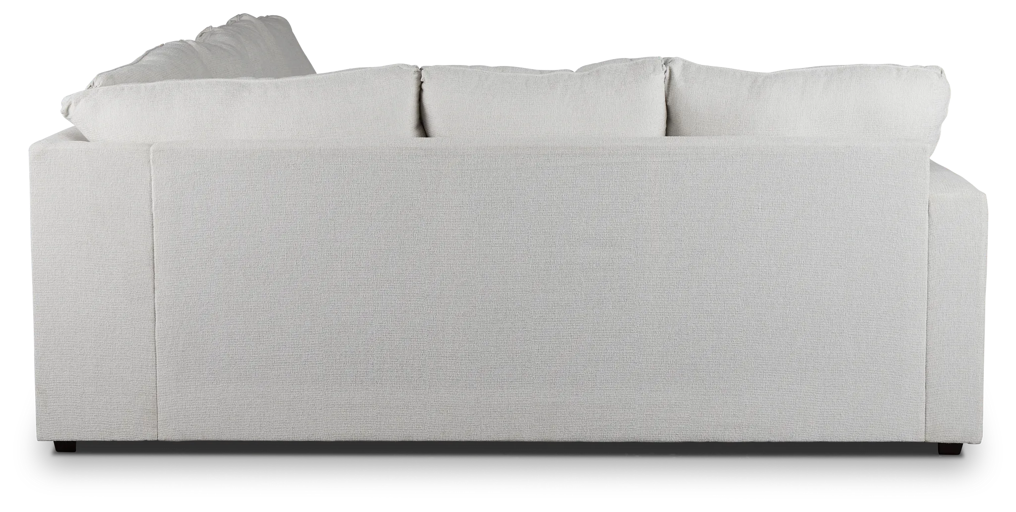 Avalon White Fabric Right Chaise Sectional