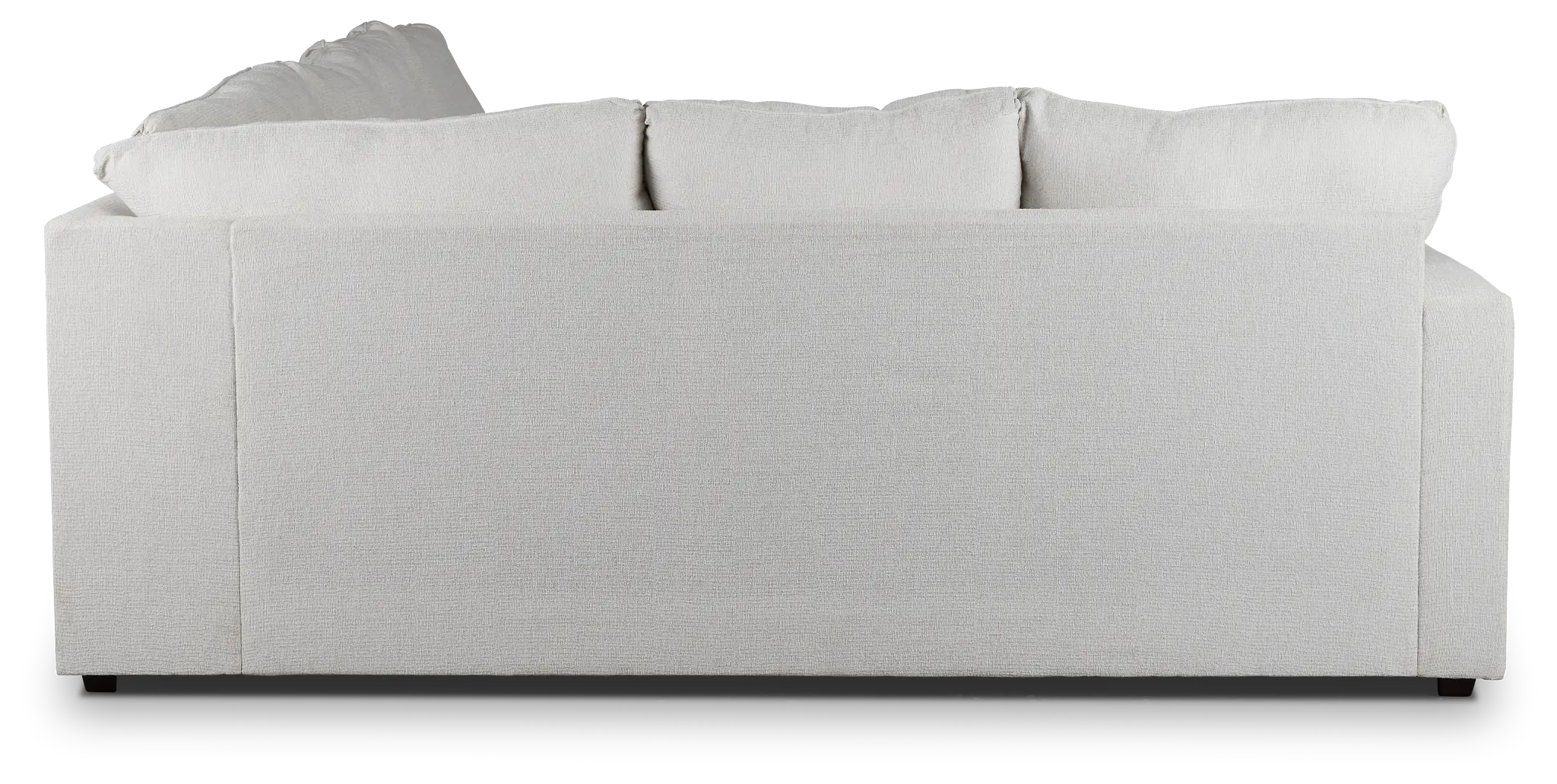Avalon White Fabric Right Chaise Sectional Avalon White Fabric Right Chaise Sectional