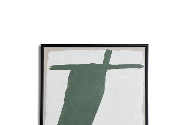 Everest Dark Green Framed Canvas Wall Art