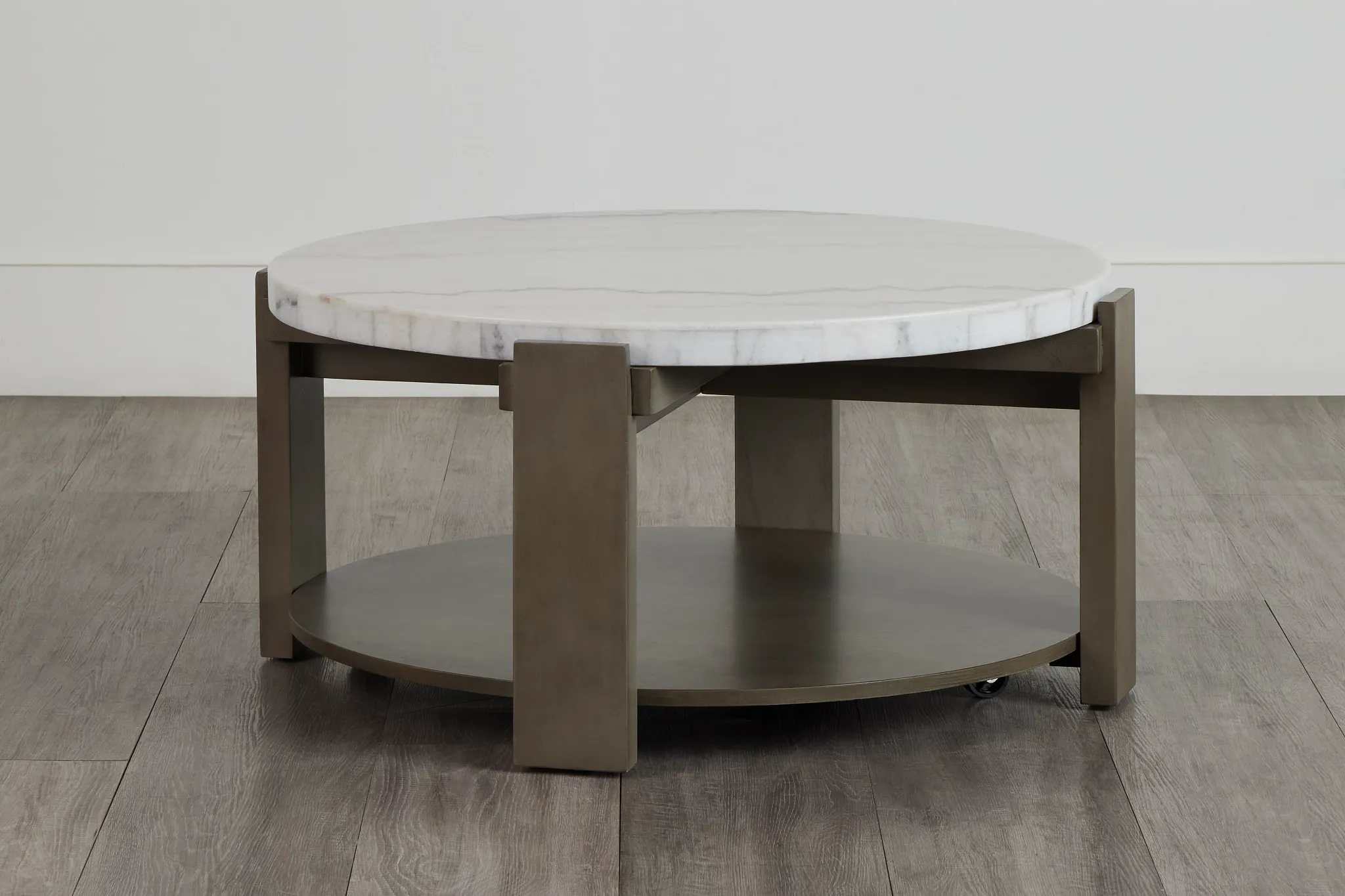 Kaleb White Marble Coffee Table