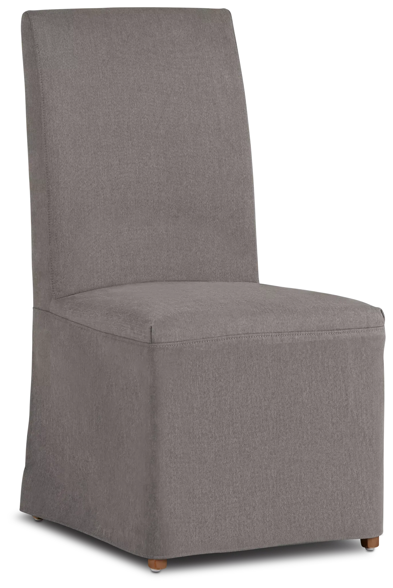 Harbor Dark Gray Long Slipcover Chair With Light Tone Leg Harbor Dark Gray Long Slipcover Chair With Light Tone Leg