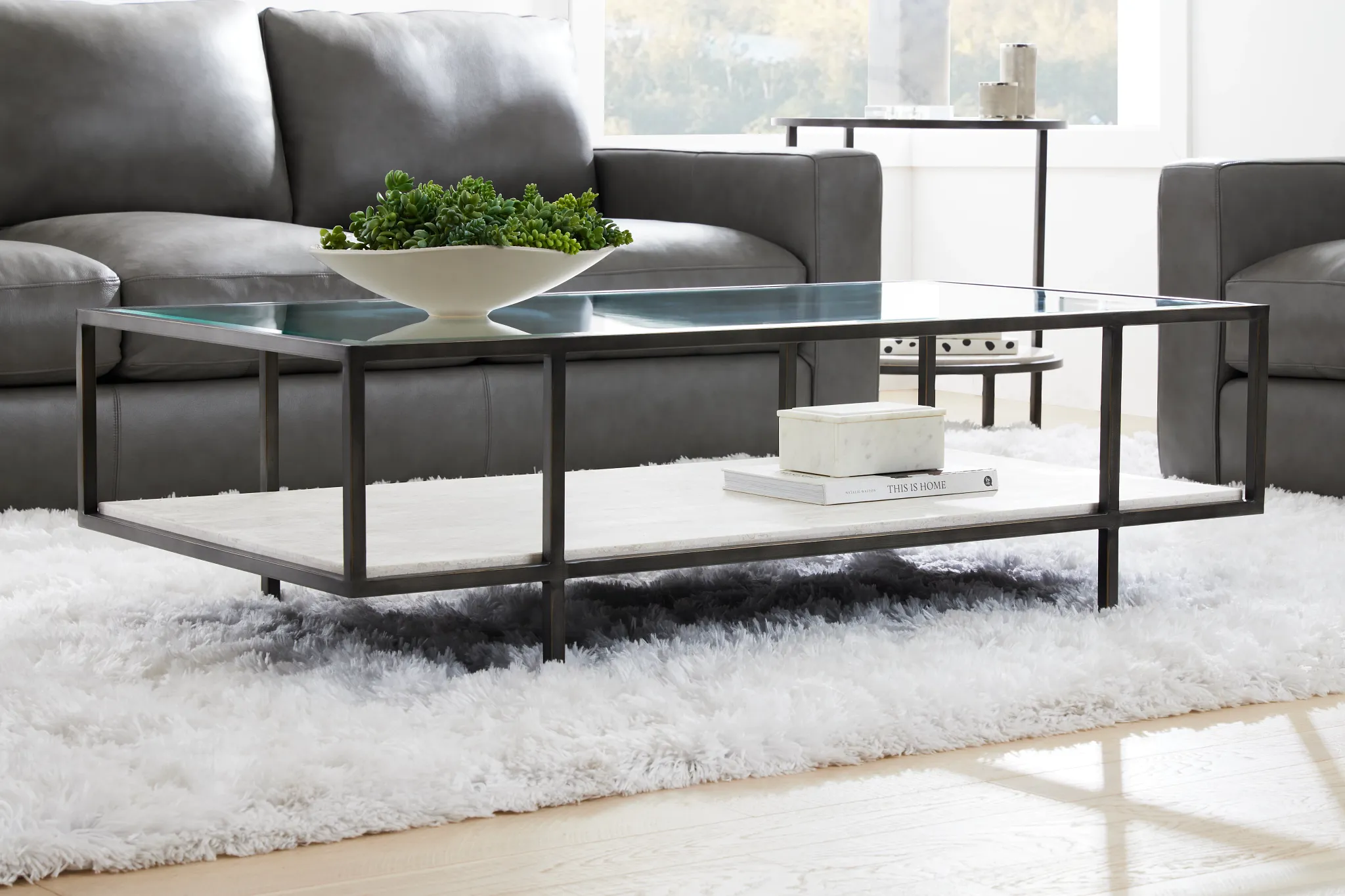Harlow Glass Coffee Table