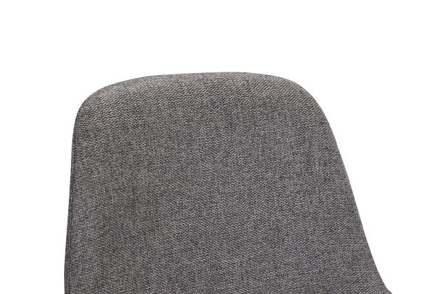 Havana Dark Gray Upholstered 30" Barstool W/ Chrome Legs
