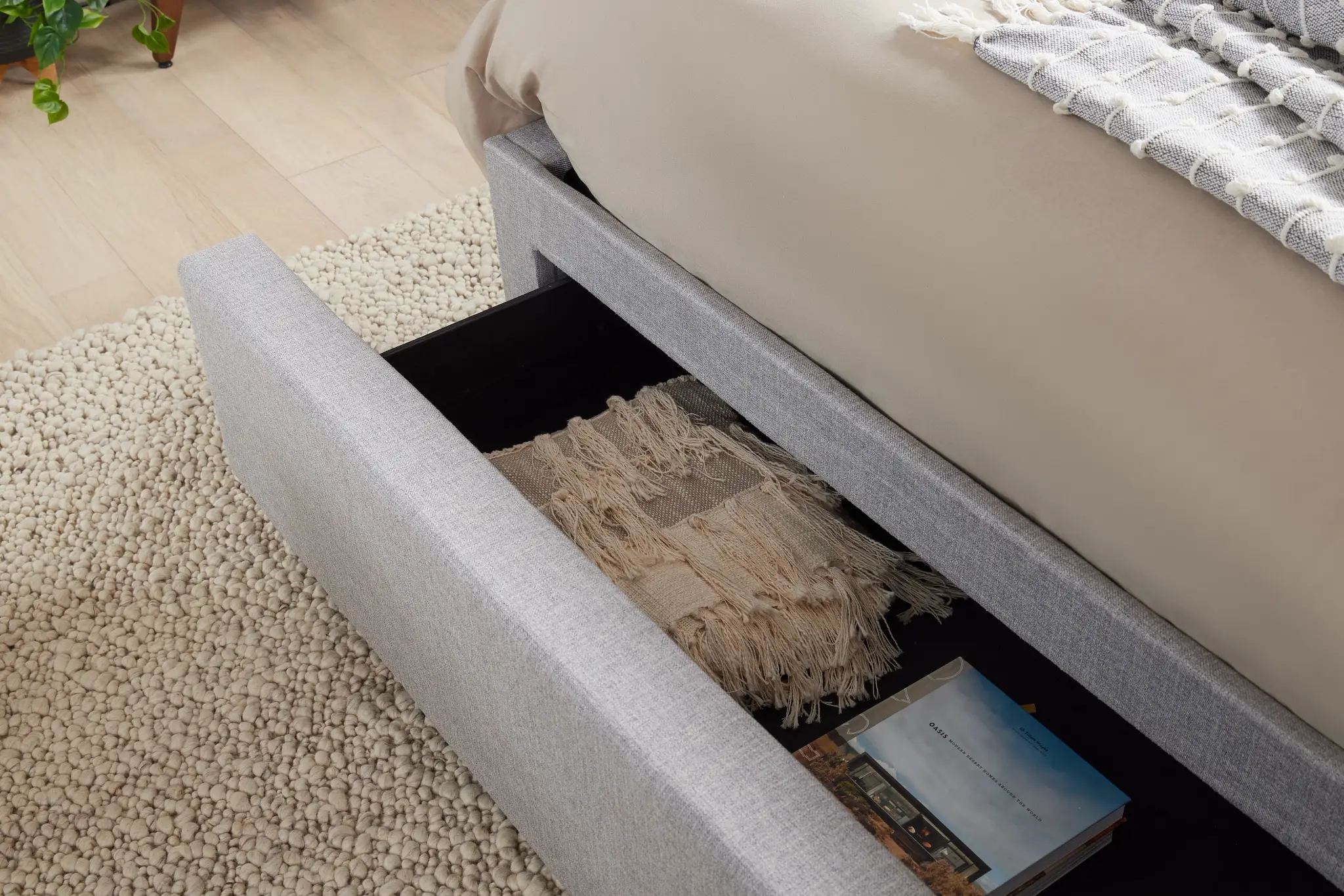 Monica Light Gray Uph Platform Storage Bed Monica Light Gray Uph Platform Storage Bed