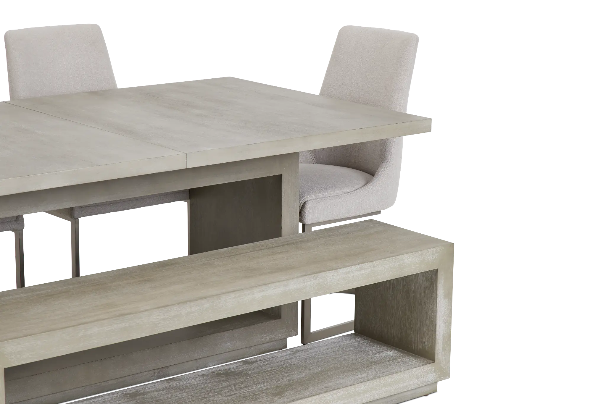 Madden Light Tone Rect Table, 4 Chairs & Bench Madden Light Tone Rect Table, 4 Chairs & Bench