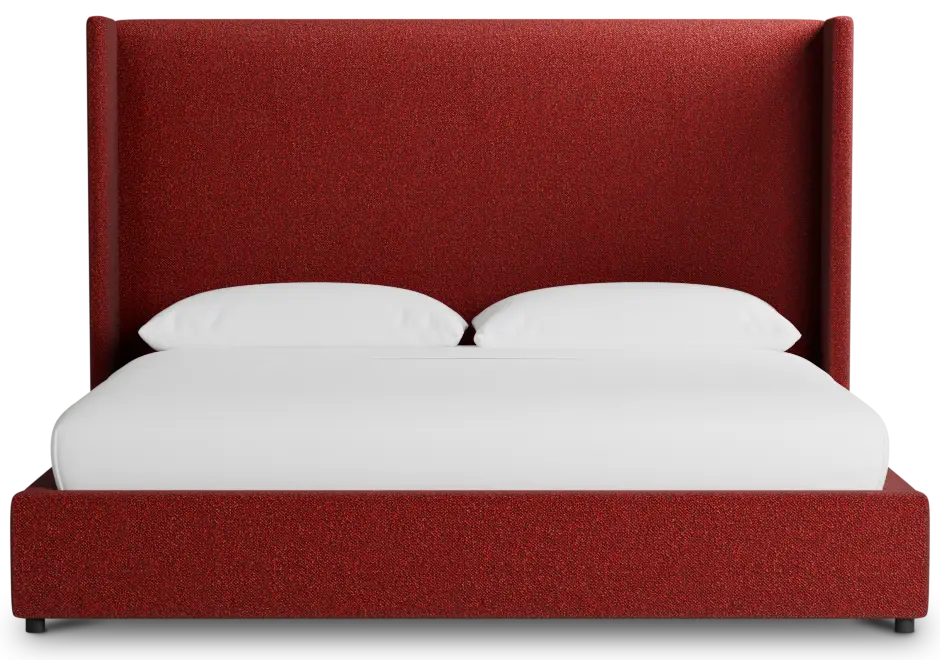 Captiva Elite Red 60" Upholstered Shelter Bed Captiva Elite Red 60" Upholstered Shelter Bed