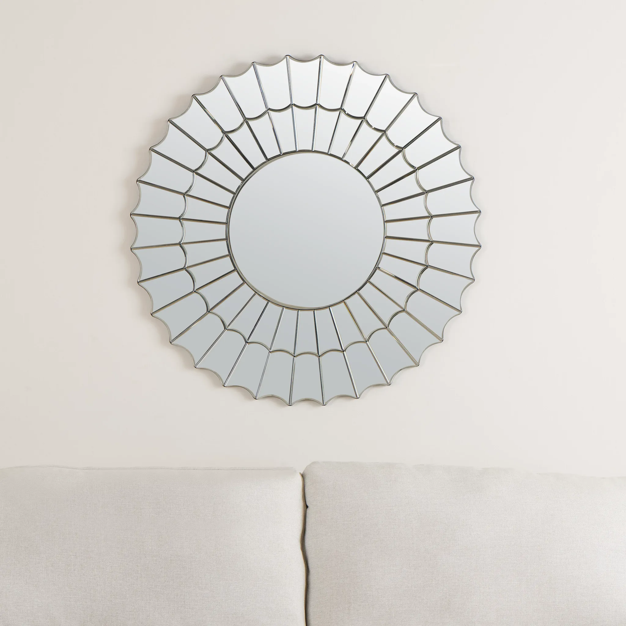 Rinna Silver Mirror