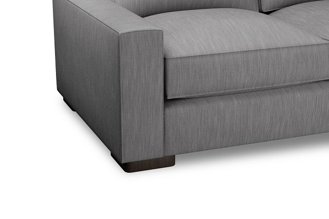 Edgewater Revenue Gray Small Two-arm Sectional
