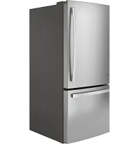 Ge 21 Series Stainless Steel Bottom Freezer Refrigerator