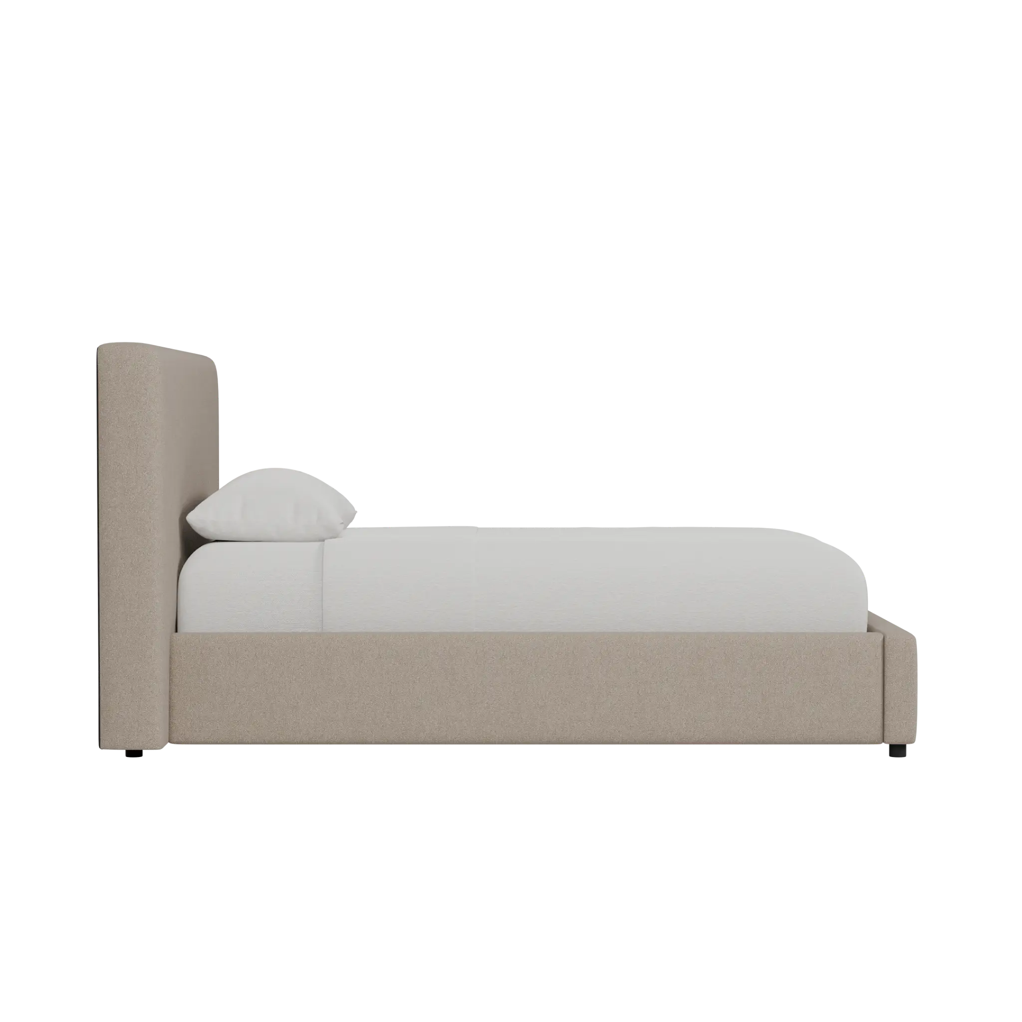 Grayton Elite Brown 44" Upholstered Platform Bed Grayton Elite Brown 44" Upholstered Platform Bed
