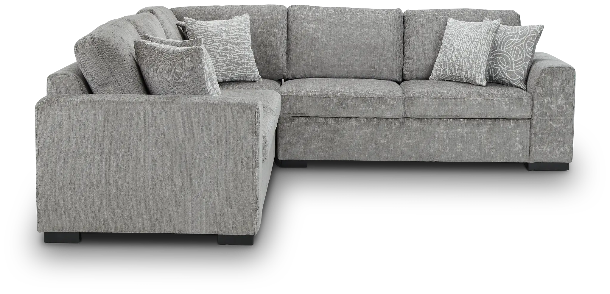 Blakely Gray Fabric Small Two-arm Sectional Blakely Gray Fabric Small Two-arm Sectional